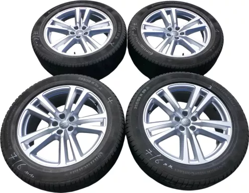 4x Q7 4M Alufelgen Reifen Felge Felgen 4M0601025G 225/50 R 20 Zoll Winterreifen