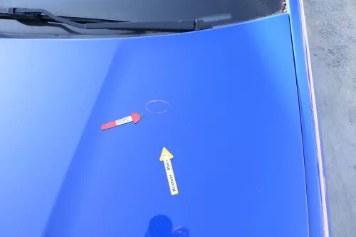 Skoda Fabia 6Y Motorhaube Klappe vorne blau LF5K vorn     (OHNEgrill!) (170896)