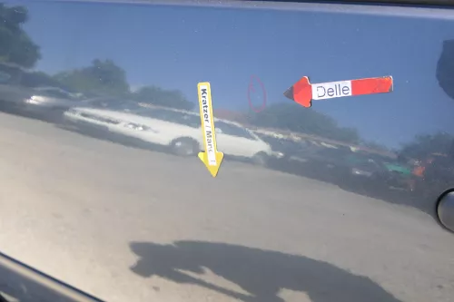 VW Golf 4 1J Limousine Tür hinten links grau blau LC7V blue (KEINkombi) d (171127)