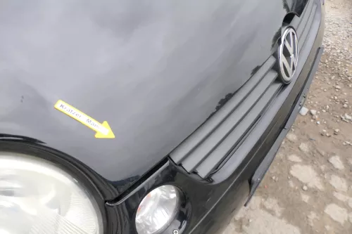 VW Lupo Motorhaube Klappe Frontklappe Haube vorne schwarz L041 uni (171139)