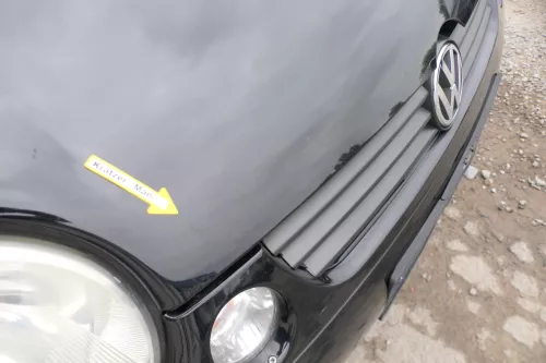 VW Lupo Motorhaube Klappe Frontklappe Haube vorne schwarz L041 uni  (171139)