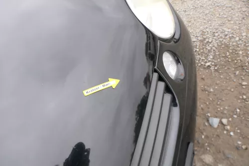 VW Lupo Motorhaube Klappe Frontklappe Haube vorne schwarz L041 uni  (171139)