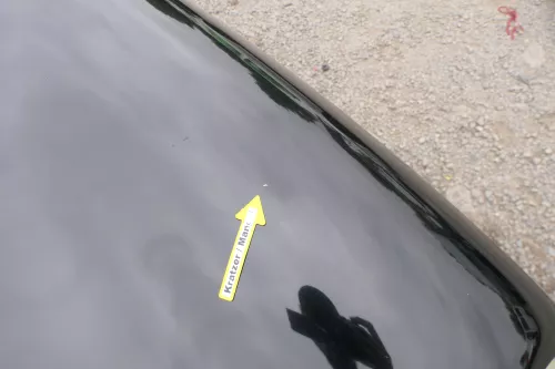 VW Lupo Motorhaube Klappe Frontklappe Haube vorne schwarz L041 uni  (171139)