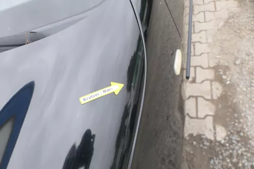 VW Lupo Motorhaube Klappe Frontklappe Haube vorne schwarz L041 uni  (171139)