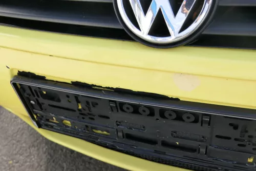VW Lupo 6X Stoßstange vorne Frontstoßstange Stoßfänger gelb LD1B Sport (171239)