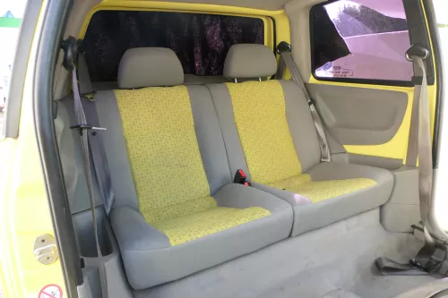 VW Lupo Seat Arosa Sitz Rückbank Sitzfläche für Kopfstützen gelb grau (171251)