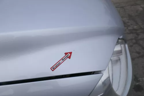 VW Fox 5Z Motorhaube Klappe vorn vorne Haube silber LA7W (171255)