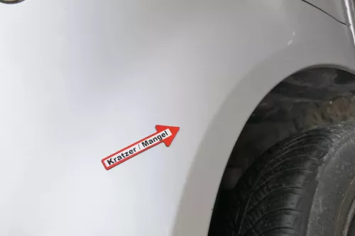 VW Fox Kotflügel vorne links silber LA7W grau (171258)