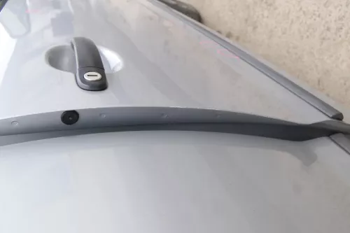 VW Fox 5Z Tür vorne rechts Beifahrertür silber LA7W grau (171259)