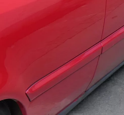 Golf 3 1H Leiste Zierleiste Seite hinten rechts rot LP3G 2/3-Türer lackier (171278)
