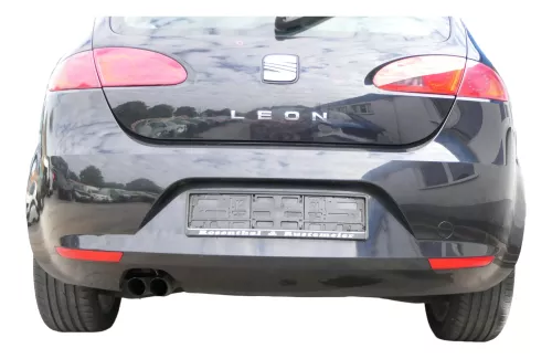 Seat leon 1P Stoßstange Heckstoßstange hinten schwarz LC9Z metallic