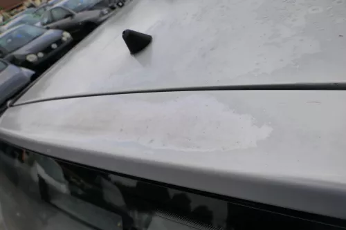 VW Polo 6N Heckklappe Klappe hinten Kofferraumklappe mit Scheibe silber LB7Z (171405)