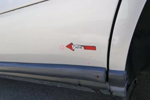 Audi A4 B5 Tür nur Türblatt hinten links silber LY7W - Facelift (171451)