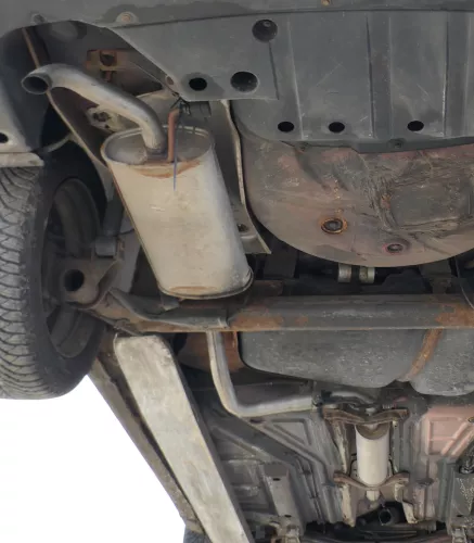 VW Polo Kombi 6K Auspuff Endschalldämpfer + Mittel hinten  (171494)