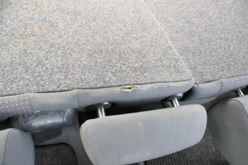 VW Polo 9N 9N3 Sitz Rückbank Sitzfläche Sitze 3 Punkt Gurt hinten mit Kopfstütze (171553)