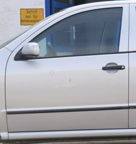 Fabia 6Y Kombi + Limousine Tür vorne links Fahrertür grau LF7T silber ohneAnba