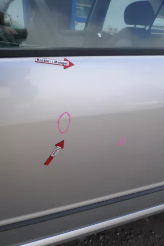 Fabia 6Y Kombi + Limousine Tür vorne links Fahrertür grau LF7T silber ohneAnba (171565)