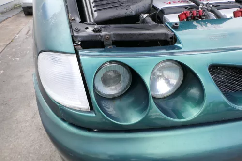 VW Sharan 7M 2x Scheinwerfer + Kühlergrill Grill Projekt Zwo Sport grüN LC6P (171627)
