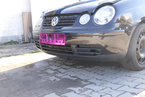 VW Polo 9N Stoßstange Frontstoßstange vorne schwarz LC9Z SWR (171821)