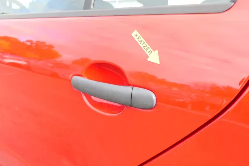 Skoda Fabia 6Y Limousine Schrägheck Tür hinten links rot LF3K (171947)