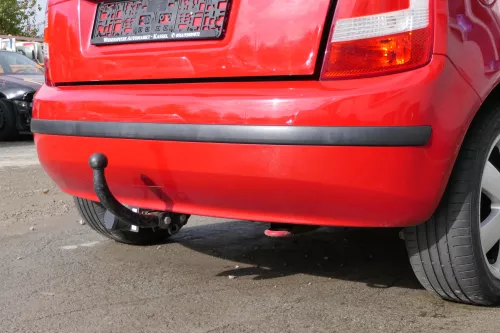 Skoda Fabia 6Y Schrägheck Stoßstange hinten Heckstoßstange rot LF3K (171950)