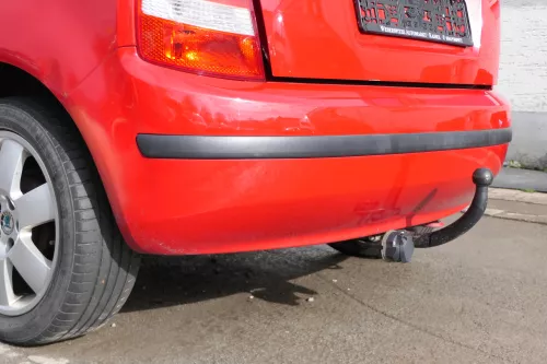 Skoda Fabia 6Y Schrägheck Stoßstange hinten Heckstoßstange rot LF3K (171950)