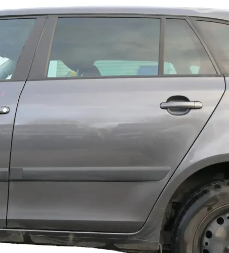Skoda Fabia 5J Kombi Tür hinten links grau titangrau 9795 - ohne Anbauteile