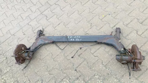 VW Polo 6N Achse hinten Hinterachse Achsträger mit ABS Scheibenbremse Scheibe (172653)