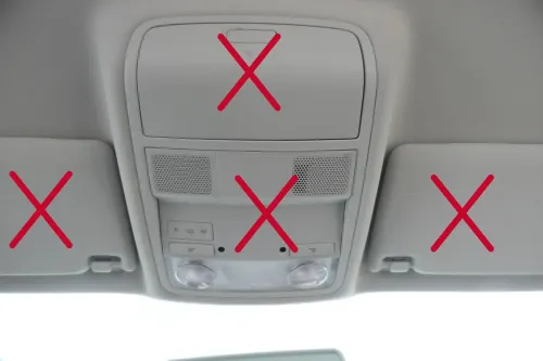 VW Golf 5M Plus Himmel Innenraum Decke Dachhimmel Dach oben perlgrau grau (173190)