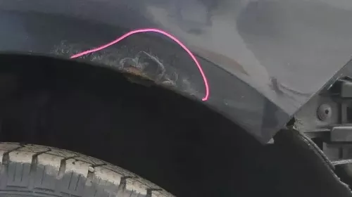VW Polo 9N3 Kotflügel vorne rechts schwarz LC9Z (173215)