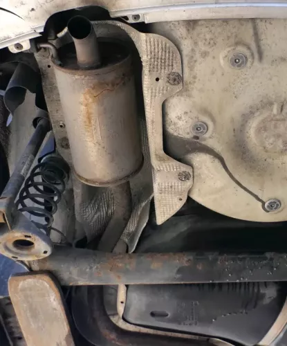 Polo 9N Ibiza 6L Auspuff Endschalldümpfer + Rohr hinten 1,4 TDI BNM BMS AMF BNV