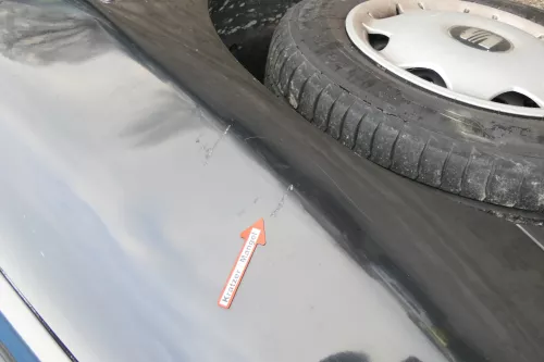 Seat Ibiza 6K Vario Kotflügel vorne links schwarz LA9Y  Facelift 1999-2002 (173261)