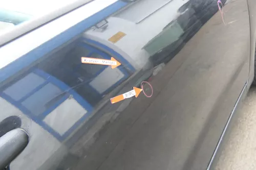 VW Polo Variant Kombi 6Kv oder Caddy 9Kv Tür vorne rechts schwarz LA9Y ohneAnbau (173262)