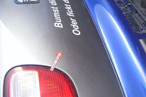 Seat Leon 1M Heckklappe Klappe hinten Kofferraumklappe grau LS7T Spoiler (173335)