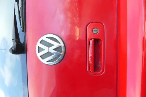 Polo 6N2 Heckklappe Klappe hinten Kofferraumklappe rot LP3G Scheibe (173367)