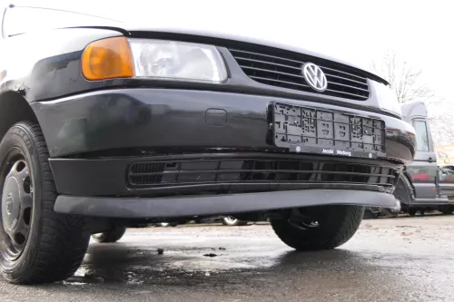 VW Polo 6N Stoßstange vorne 2-geteilte Frontstoßstange schwarz LC9Z Stoßfänger (173421)