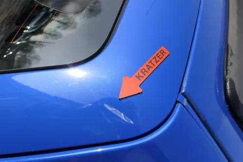 VW Lupo 6X Heckklappe Klappe Kofferraumklappe Scheibe blau LW5Z ohneAnbautei (173909)