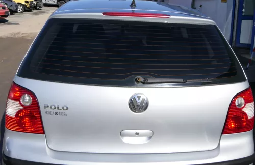 VW Polo 9N Fun Heckklappe Kofferraumklappe Klappe hinten silber LA7W metal (173982)