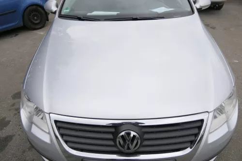 Passat 3C Motorhaube Klappe vorne vorn Haube silber grau LA7W reflexsilber -ROST