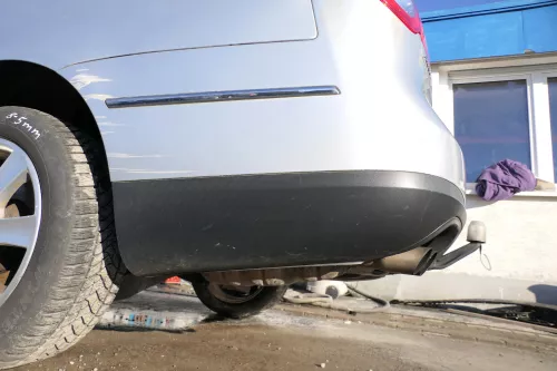 VW Passat 3C Kombi Stoßstange hinten Heckstoßstange Stoßfänger silber grau LA7W (174049)