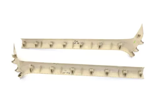 2x VW Eos 1F Einstiegsleisten rechts + links vorne Leisten beige besch 95T (174074)