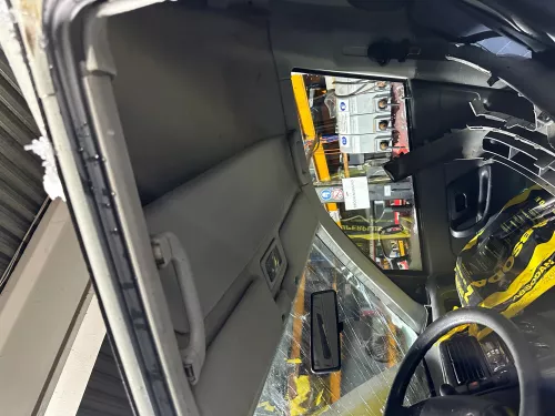 VW Caddy 9K Himmel Innenraum Decke Dachhimmel Dach oben grau vorne (174313)
