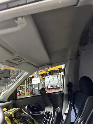 VW Caddy 9K Himmel Innenraum Decke Dachhimmel Dach oben grau vorne 