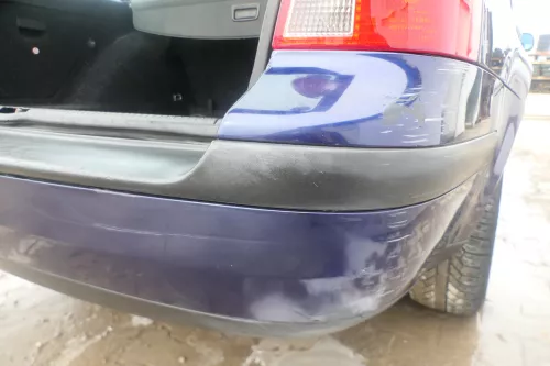 VW Golf 4 Kombi Avant Stoßstange hinten Heckstoßstange Stoßfänger blau LB5N (174503)