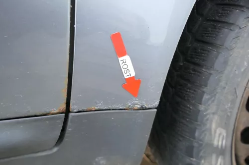 Audi A6 4B Kotflügel vorne rechts grau LY7L s(bis ca.Mitte 2001 passend) MÄNGEL (174544)