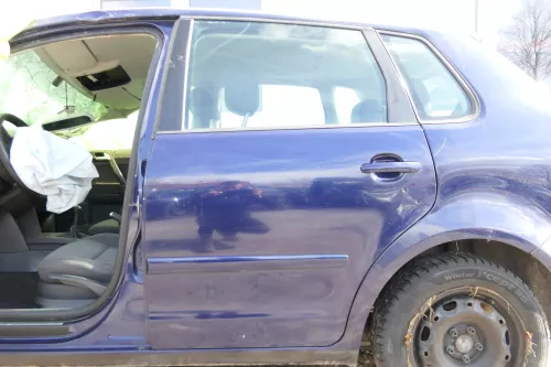 VW Polo 9N 9N3 Tür hinten links 4/5-Türer blau LB5N - ohne Anbauteile