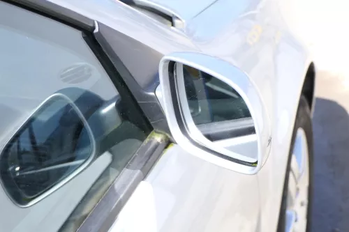 Golf 4 Bora elektrischer Spiegel vorne rechts Außenspiegel grau silber LA7W Glas (174985)