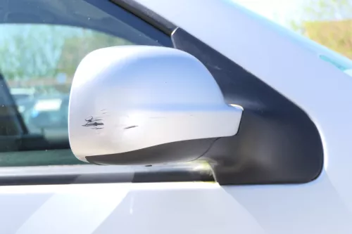 Golf 4 Bora elektrischer Spiegel vorne rechts Außenspiegel grau silber LA7W Glas (174985)