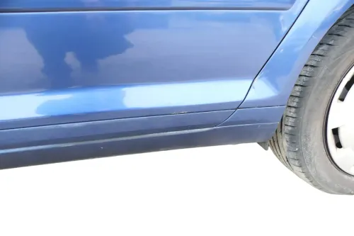 Audi A3 8P 4/5-Türer Tür hinten links Türblatt mit Rahmen blau LZ5C (175026)
