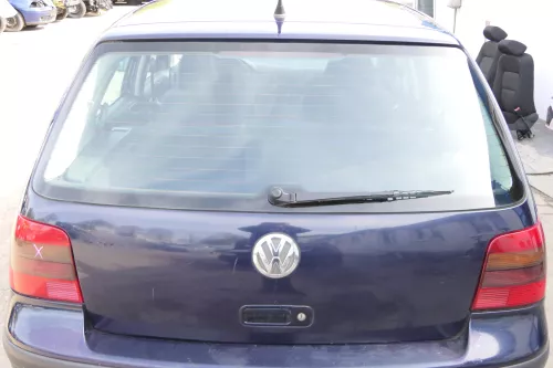VW Golf 4 Limousine Heckklappe Kofferraumklappe Klappe hinten blau LC5H -ohneAnb